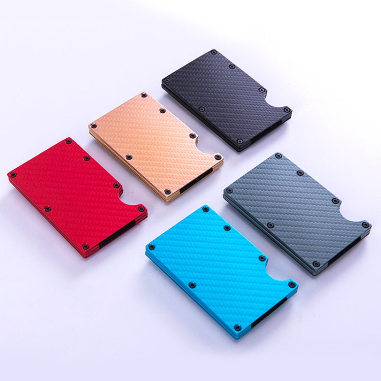 Carbon Fiber Wallet Metal RFID Bank Card Holder