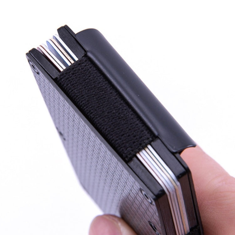 Carbon Fiber Wallet Metal RFID Bank Card Holder