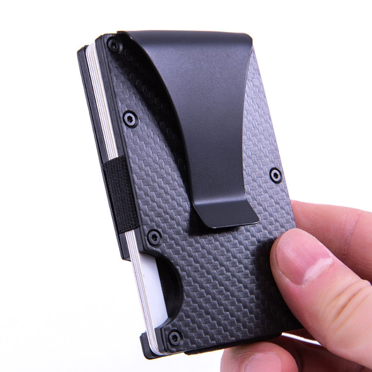 Carbon Fiber Wallet Metal RFID Bank Card Holder