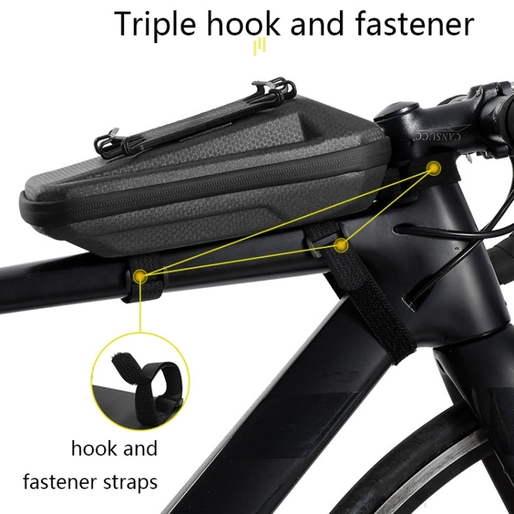 WEST BIKING YP0707263 Bicycle Outdoor Front Beam Bag EVA Hard Shell Phone Bag