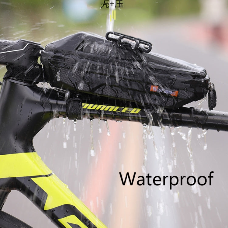 WEST BIKING YP0707263 Bicycle Outdoor Front Beam Bag EVA Hard Shell Phone Bag