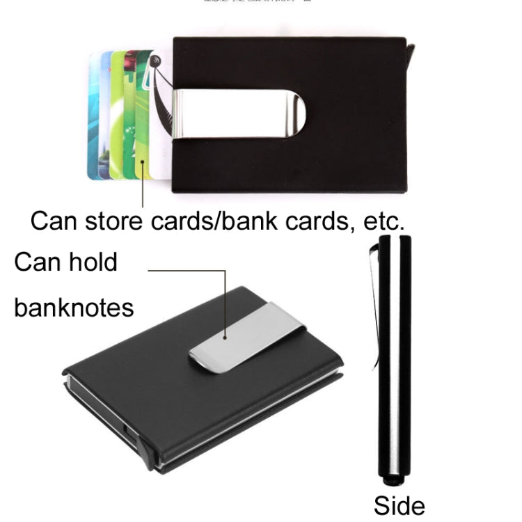 Aluminum Alloy Credit Card Case RFID Anti-Magnetic Metal Card Box