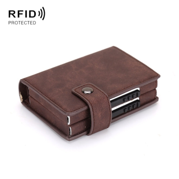 Dual Card Aluminum Alloy Card Box RFID Anti-Theft Wallet