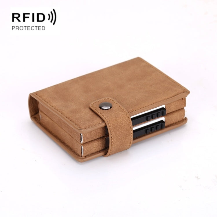 Dual Card Aluminum Alloy Card Box RFID Anti-Theft Wallet