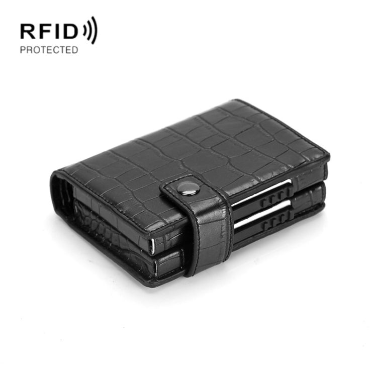 Dual Card Aluminum Alloy Card Box RFID Anti-Theft Wallet