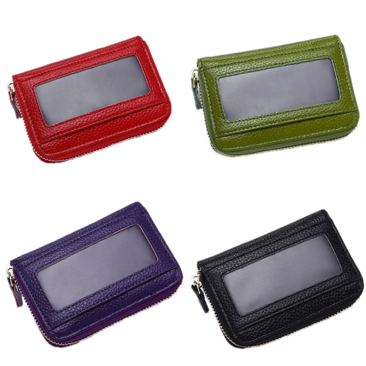 Business Multi-Position Zipper Organ Card Holder