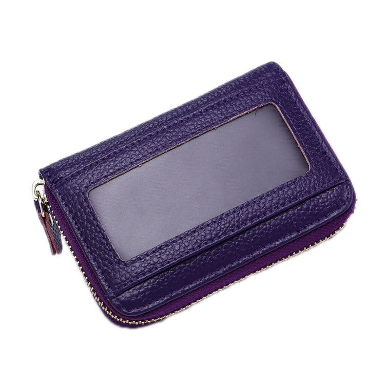 Business Multi-Position Zipper Organ Card Holder