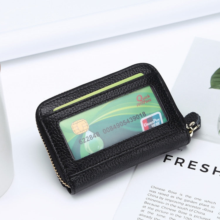 Business Multi-Position Zipper Organ Card Holder