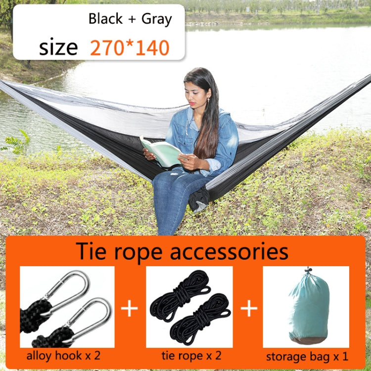 Outdoor Hammock Nylon Parachute Cloth Travel Camping Swing, Style: