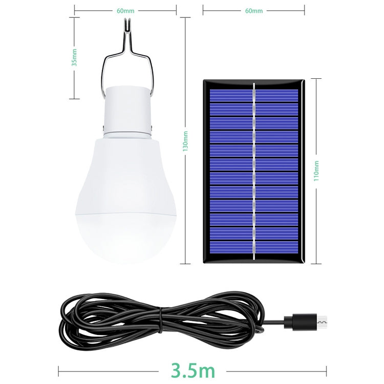 LED Solar Bulb USB Portable Outdoor Emergency Light Bulb Camping Lighting