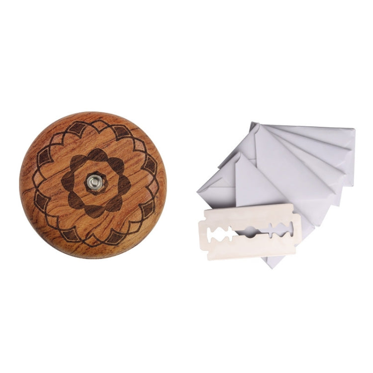 Bread Baguette Round Knife Wooden Double-Sided Bread Trimming Knife With 5 Blades