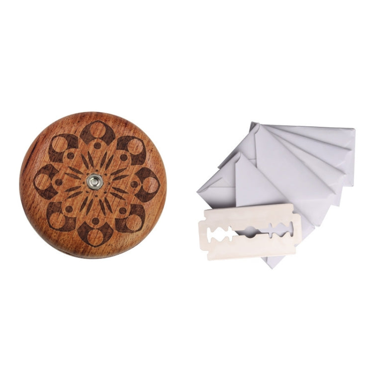 Bread Baguette Round Knife Wooden Double-Sided Bread Trimming Knife With 5 Blades