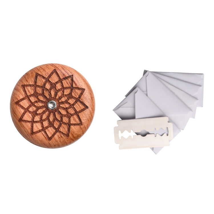 Bread Baguette Round Knife Wooden Double-Sided Bread Trimming Knife With 5 Blades