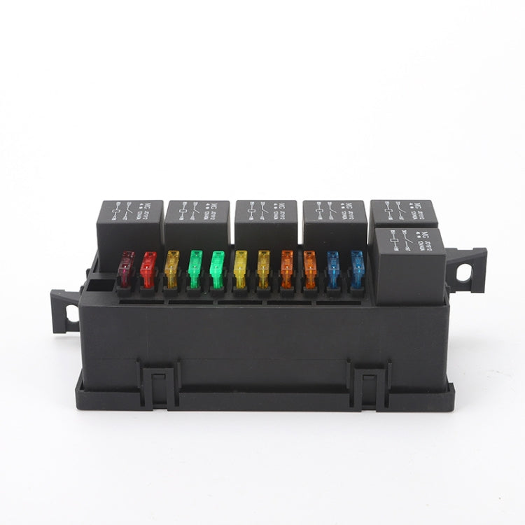 Car Modified 11-Way Fuse With 6-Way Relay Car Machine Cabin Link Inner Cassette Seat