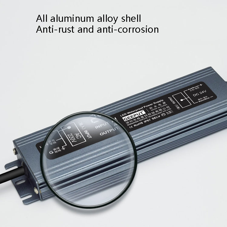 GEEPUT 220V To 24V LED Waterproof Power Supply Switch Transformer