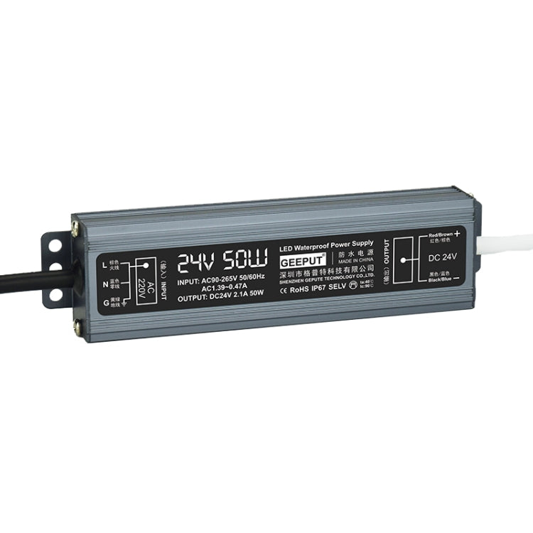 GEEPUT 220V To 24V LED Waterproof Power Supply Switch Transformer