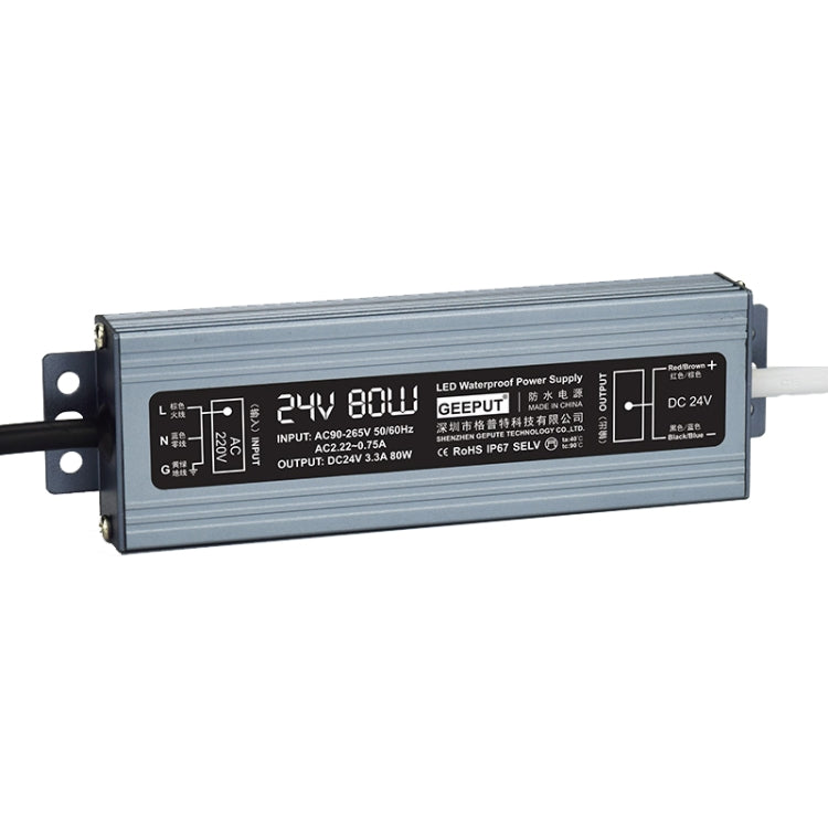 GEEPUT 220V To 24V LED Waterproof Power Supply Switch Transformer