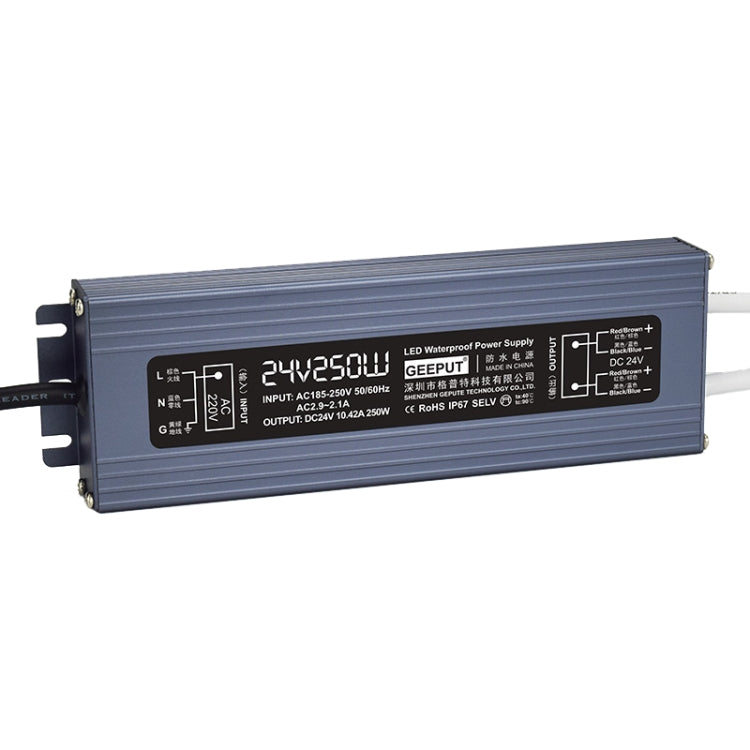 GEEPUT 220V To 24V LED Waterproof Power Supply Switch Transformer