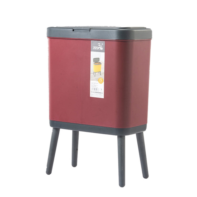 VitunHOO TG3450 Long Legs Trash Can Household Trash Can With Lid