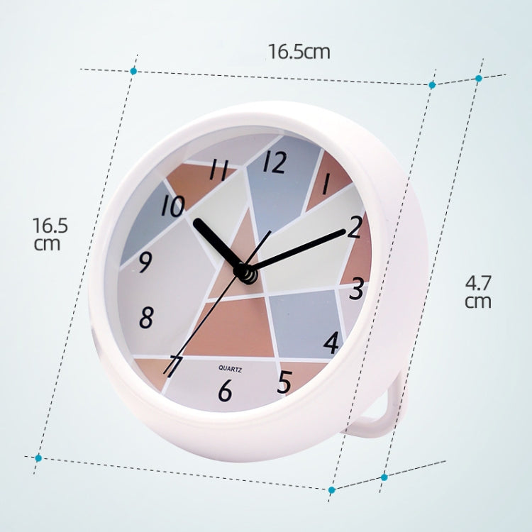 Round Waterproof Wall Clock Kitchen And Bathroom Desktop Clock Ornaments