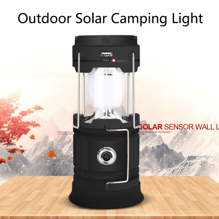 5803 Solar Camping Lamp Outdoor LED Emergency Portable Light Support USB Output