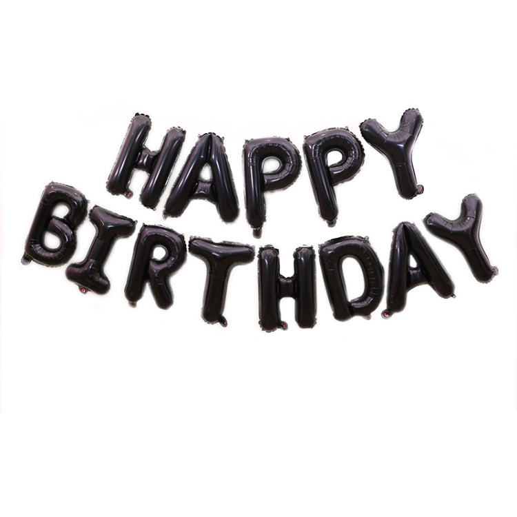 2 PCS 16 Inch Happy Birthday Letter Aluminum Film Balloon Birthday Party Decoration Specification：