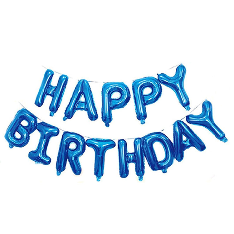 2 PCS 16 Inch Happy Birthday Letter Aluminum Film Balloon Birthday Party Decoration Specification：