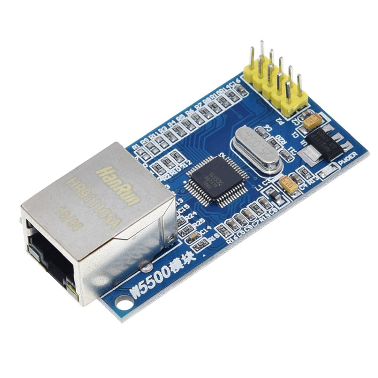 HW-243 W5500 Ethernet Network Module Hardware TCP / IP 51 / STM32 Single-Chip Program