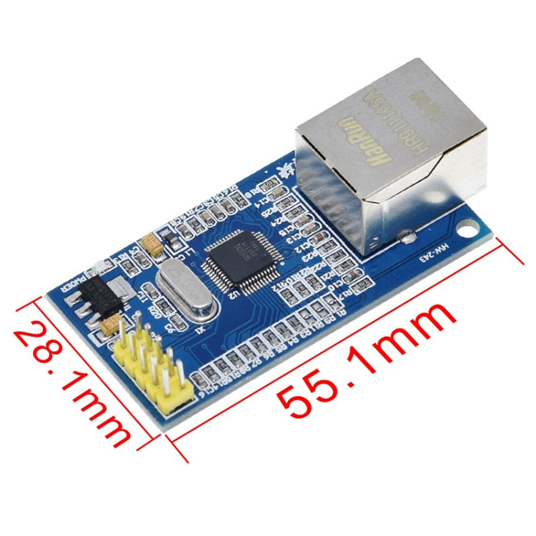 HW-243 W5500 Ethernet Network Module Hardware TCP / IP 51 / STM32 Single-Chip Program