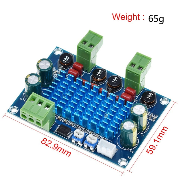 HW-447 High Power Digital Power Amplifier Board TPA3116D2 Chassis Dedicated Plug-in 5-28V Output 120W