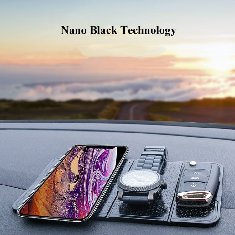 2 PCS R-1337 Multifunctional Folding Bracket Car Center Console Adhesive Bracket Mobile Phone Anti-Slip Mat Storage Mat