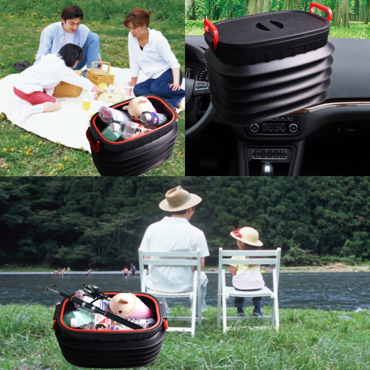 18L Folding Trash Can Telescopic Storage Box Storage Bucket Folding Water Bucket