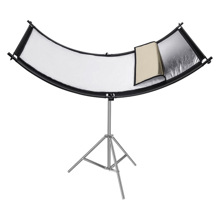 FOMITO U-Shaped Curved  Photo Studio Reflector Board 4 In 1 Gold Silver White Black Reflective Board