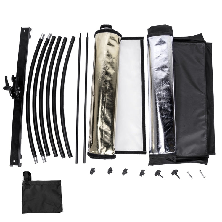 FOMITO U-Shaped Curved  Photo Studio Reflector Board 4 In 1 Gold Silver White Black Reflective Board