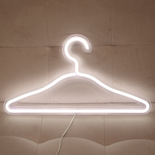 HS-20002 LED Coat Hanger Neon Light Room Decoration Lantern Holiday Light