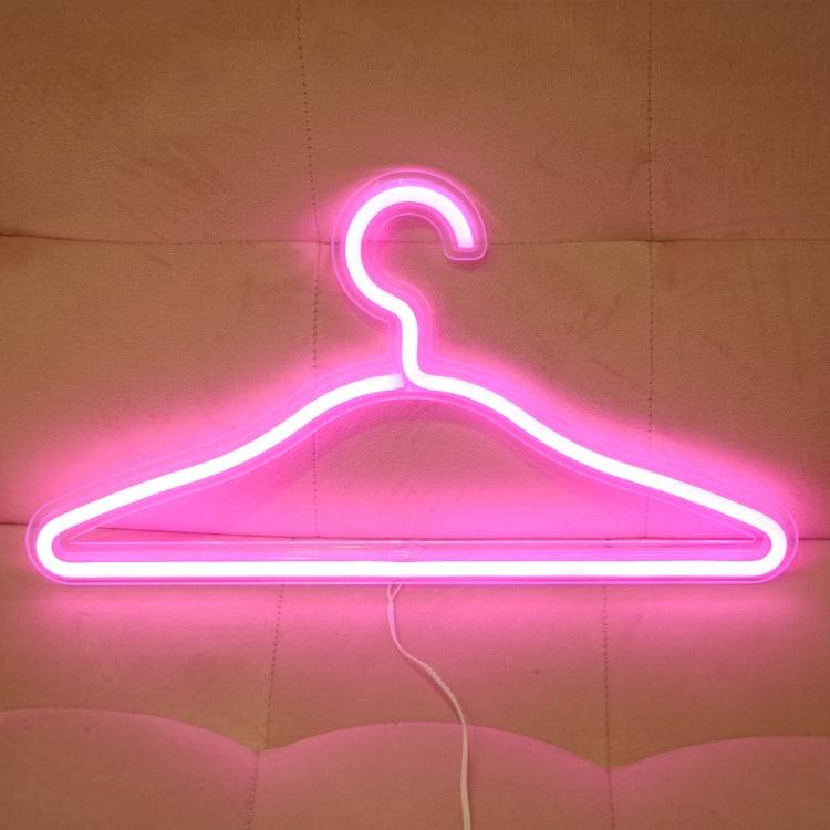 HS-20002 LED Coat Hanger Neon Light Room Decoration Lantern Holiday Light
