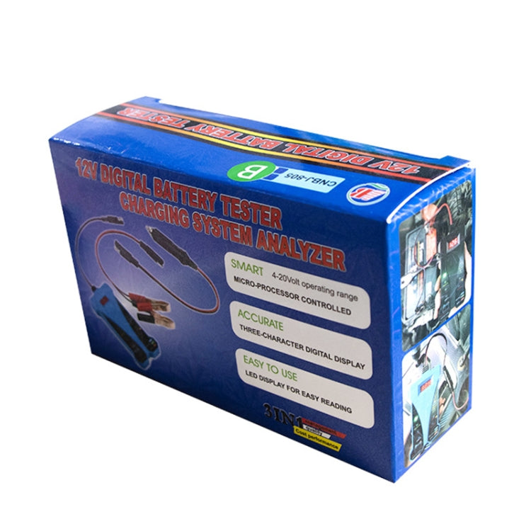 805A 12V Three-In-One Battery Tester Digital Display Tester