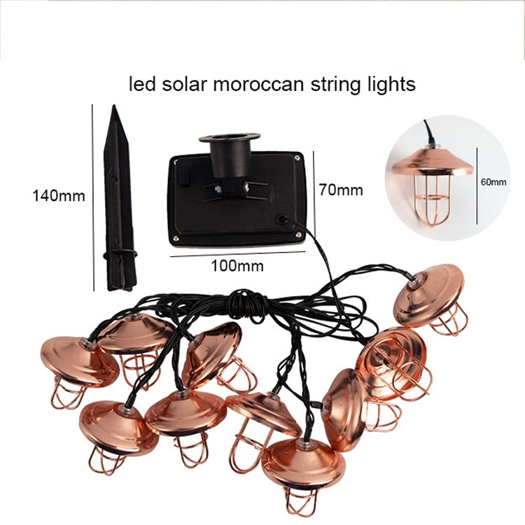 Solar Outdoor Corridor Light String IP65 Iron Festival Decoration String Lights
