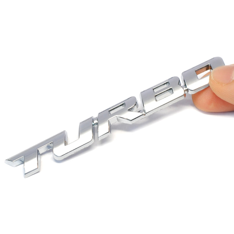 8 PCS Car Alloy Modified Turbocharged TURBO Metal Car Sticker Sports Body Sticker Car Tail Label Side Decoration Sticker