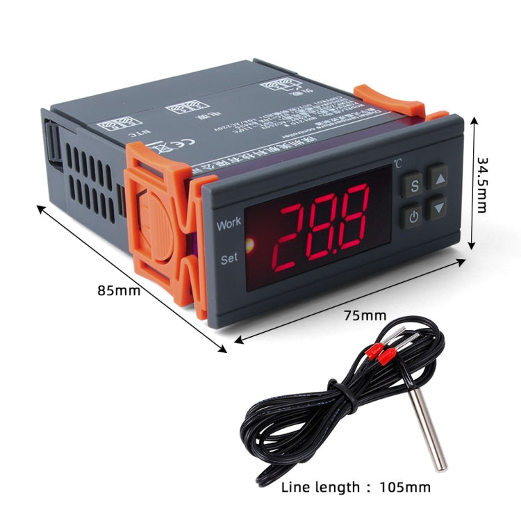 MH-1210W Digital LCD Temperature Controller Thermocouple Thermostat Regulator with Sensor Termometer, Temperature Range: -50 to 110 Degrees Celsius