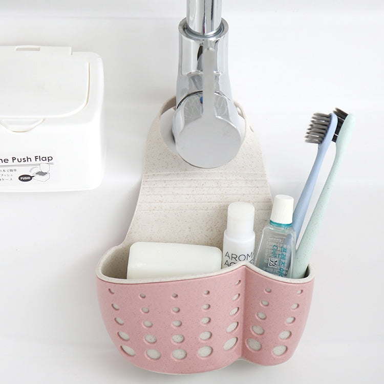 Kitchen Sponge Drain Holder Wheat Fiber Storage Rack Basket Wash Cloth Toilet Soap Shelf Organizer