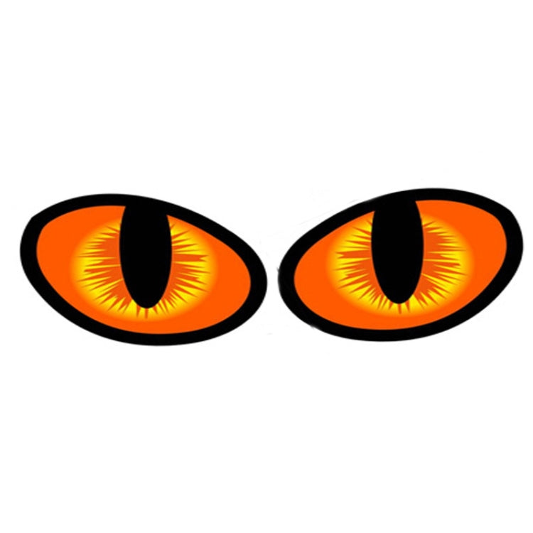 1pc Car Reflective Car Sticker Rearview Mirror Eye Funny Sticker 3D Scratch Blocking Body Sticker Decorative Sticker