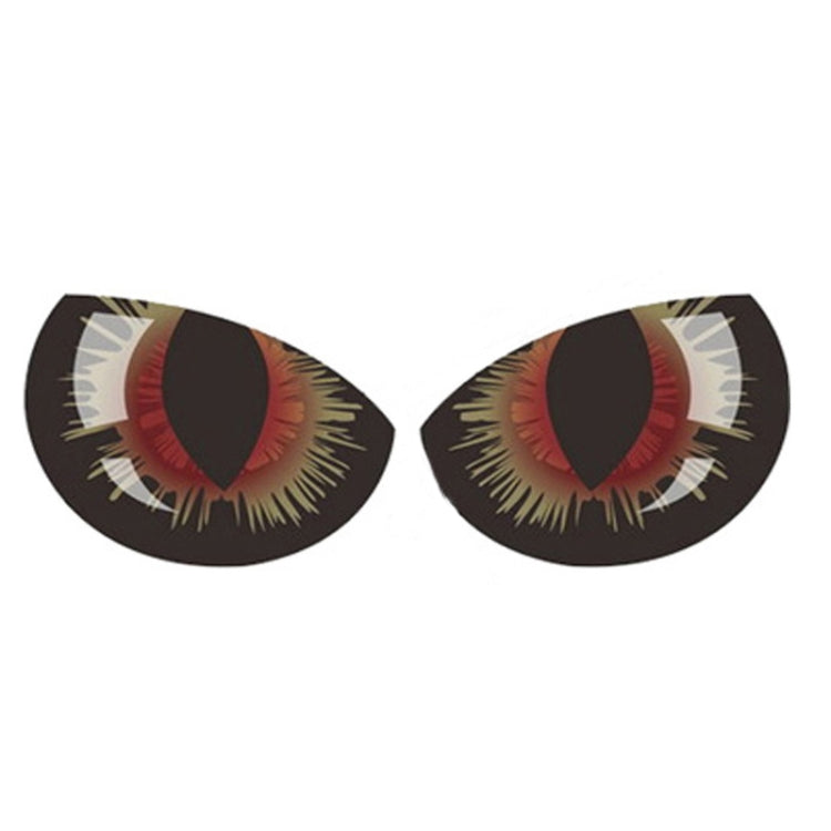 1pc Car Reflective Car Sticker Rearview Mirror Eye Funny Sticker 3D Scratch Blocking Body Sticker Decorative Sticker