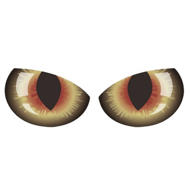 1pc Car Reflective Car Sticker Rearview Mirror Eye Funny Sticker 3D Scratch Blocking Body Sticker Decorative Sticker