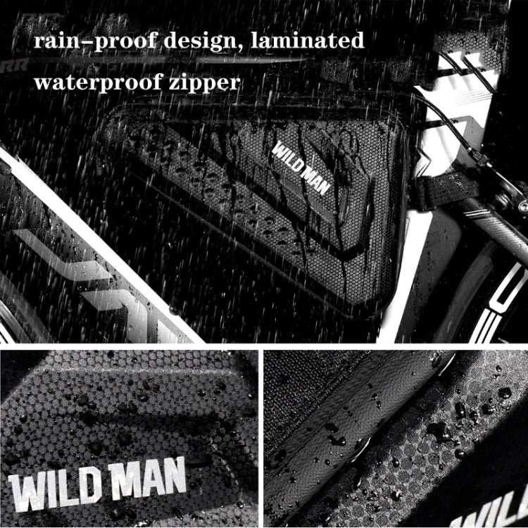 WILD MAN ES19 Bicycle EVA Hard Shell Triangle Bag Mountain Bike Front Beam Bag