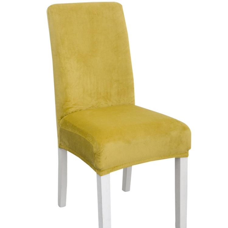 Simple Soft High Elastic Thickening Velvet Semi-Interior Chair Cover Hotel Chair Cover