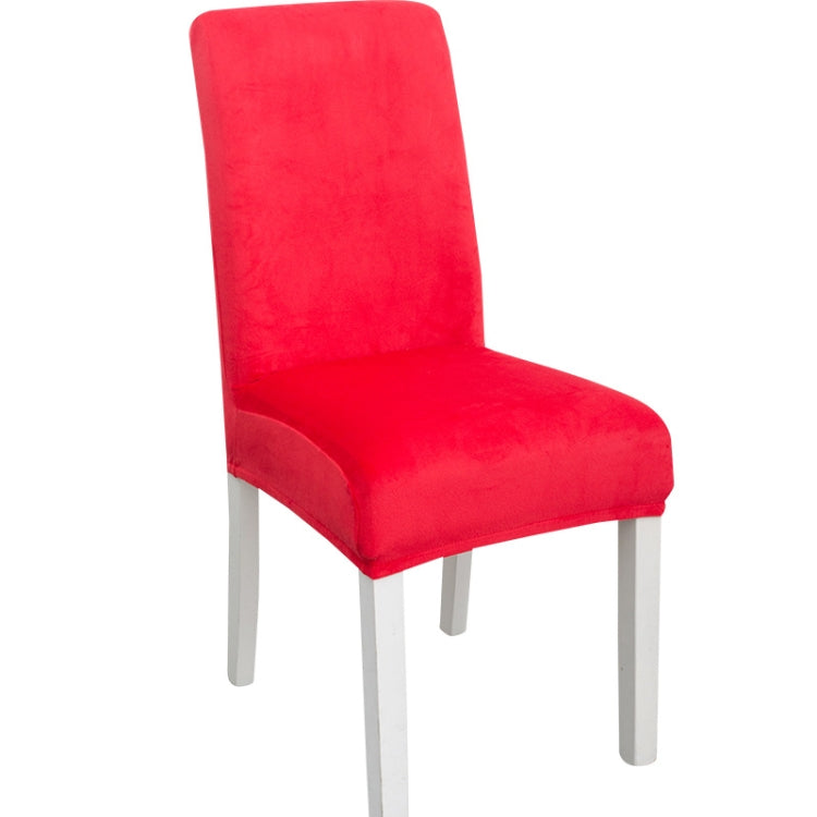 Simple Soft High Elastic Thickening Velvet Semi-Interior Chair Cover Hotel Chair Cover