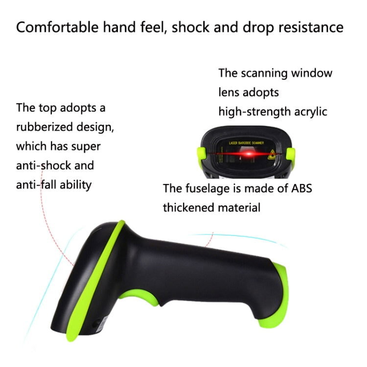 Laser Wireless Scanner Bluetooth Scanner Supermarket Express Scanner