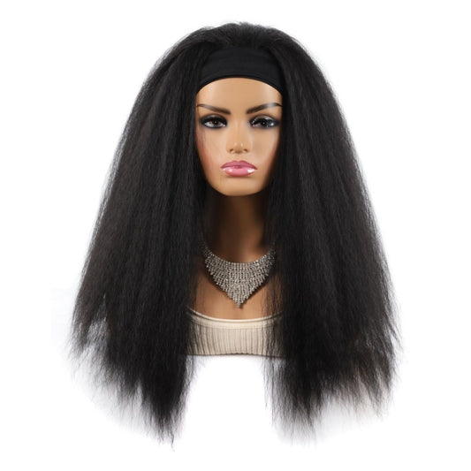 Turban Headband Corn Beard Long Hair Wig Headgear, True Color 1B #, Flowers 1B # E, 4 # XC, 4 # XG, 18C # O, 18C # H, 18C # E, 18C # F, 18C # G