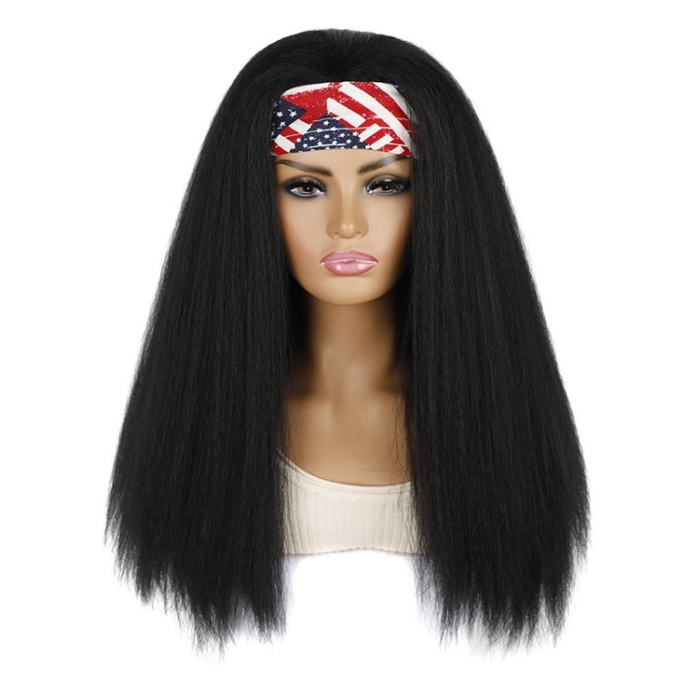 Turban Headband Corn Beard Long Hair Wig Headgear